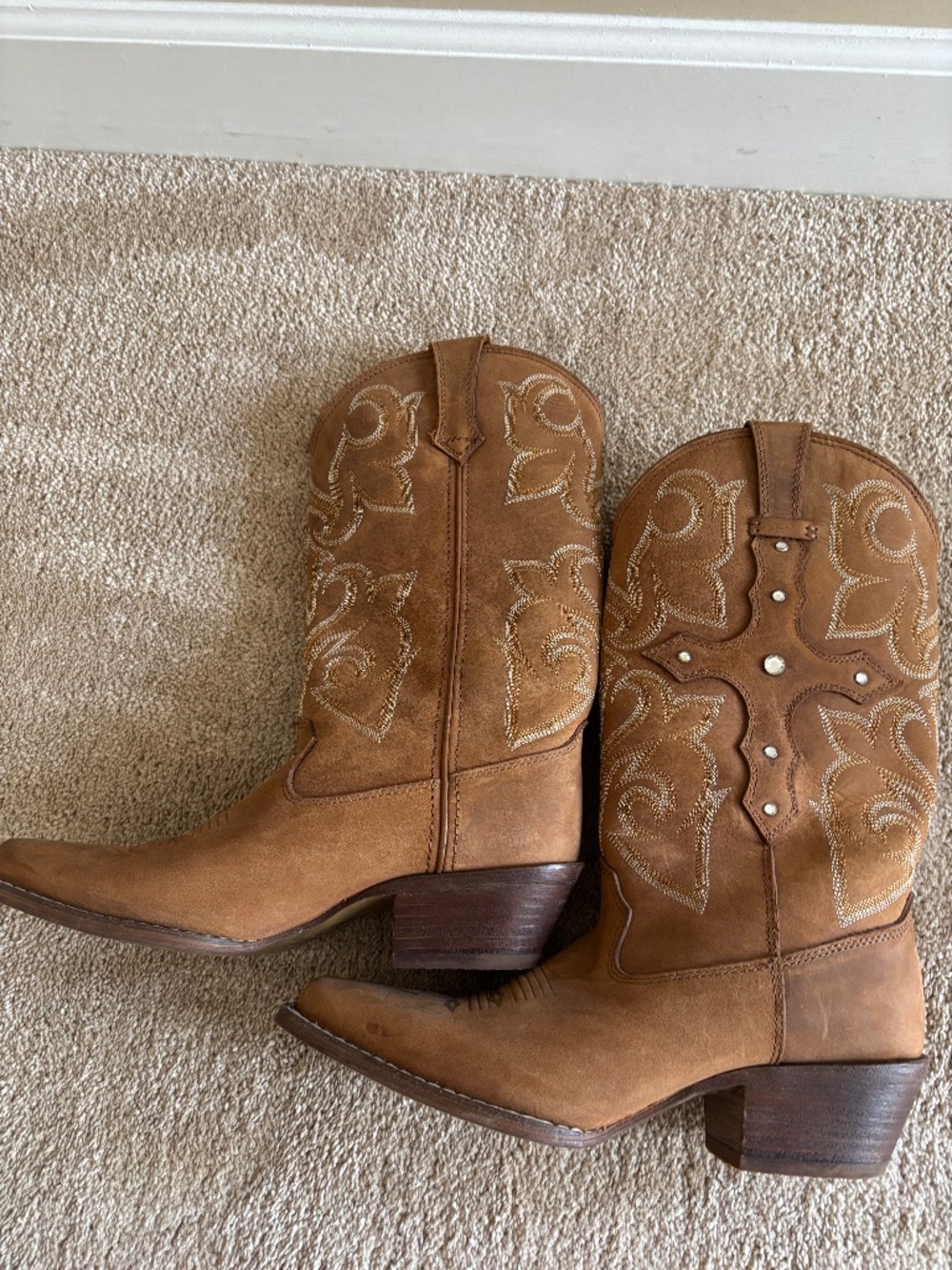 Durango Suede Cowboy Boots